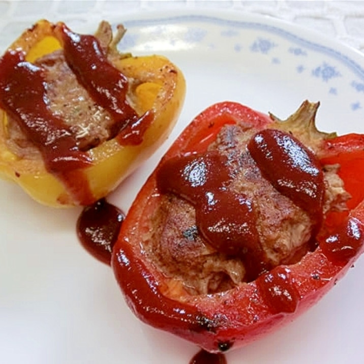 肉汁たっぷり 夏のパプリカハンバーグ レシピ 作り方 By ゆず茶55 楽天レシピ 肉汁たっぷり 夏のパプリカハンバーグ レシピ 作り方 By ゆず茶55 楽天レシピ